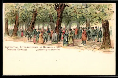 AK Brüssel, Exposition Internationale 1897, Bruxelles Kermesse