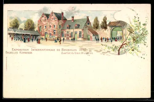 AK Bruxelles, Exposition Internationale de Bruxelles 1897, Quartier du Vieux
