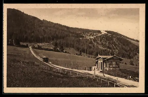 AK Station Zistelalpe am Gaisberg, Bergbahn