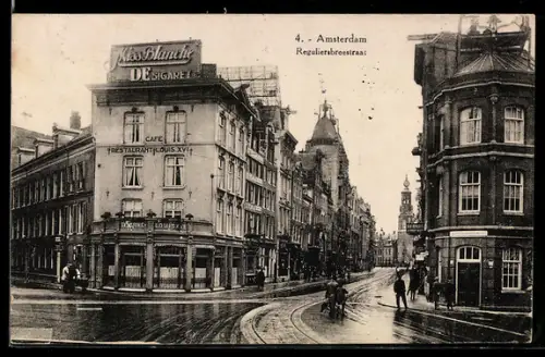 AK Amsterdam, Cafe-Restaurant Louis XVI. Reguliersbreestraat