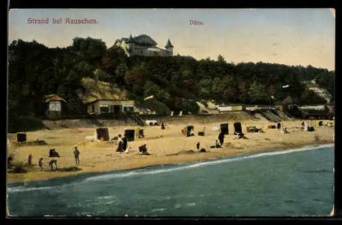 AK Rauschen, Strandpartie mit Düne