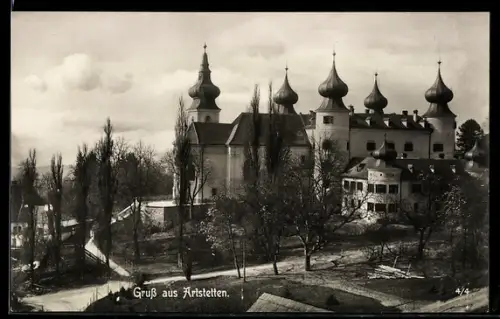 AK Artstetten, Blick zum Schloss