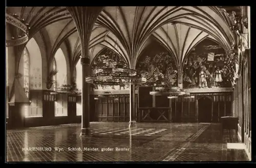 AK Marienburg /Wpr., Schloss, Meister, grosser Remter