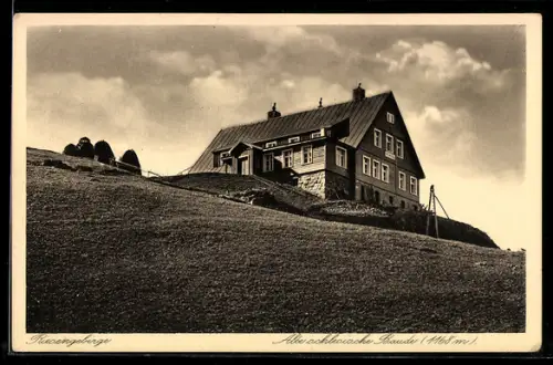 AK Alte Schlesische Baude, Blick auf die Baude