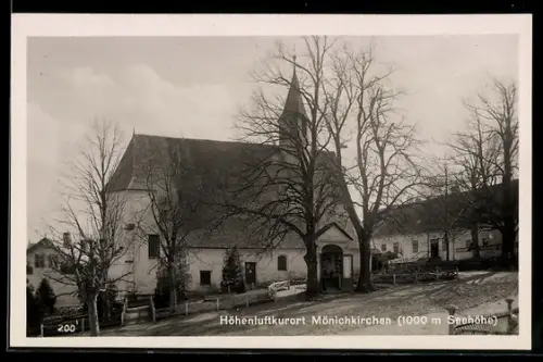 AK Mönichkirchen, Blick auf die Kirche