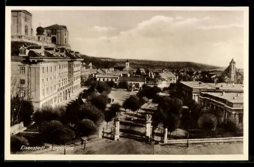 AK Eisenstadt /Burgenland, Partie vor dem Schloss