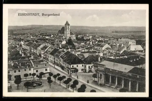 AK Eisenstadt, Gesamtansicht des Ortes