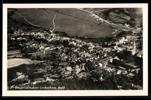 AK Lockenhaus, Ortspanorama, Fliegeraufnahme