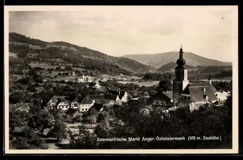 AK Anger, Blick über die Dächer der Stadt