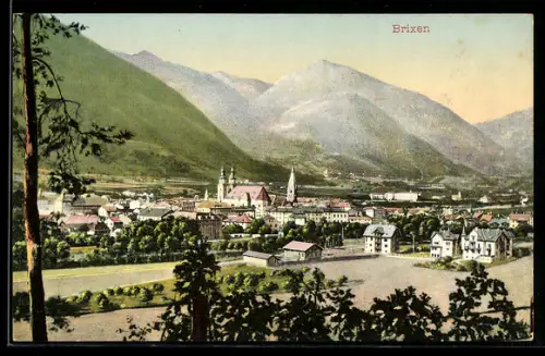 AK Brixen, Teilansicht aus der Vogelschau