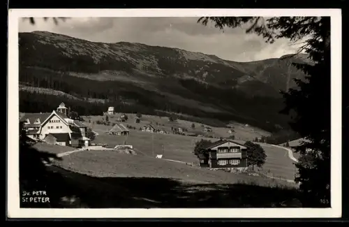 AK St. Peter, Ortsansicht aus der Vogelschau