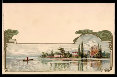 Künstler-AK Meissner & Buch (M&B) Nr. 1172: Am Wasser in Südeuropa