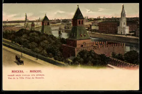 AK Moskau, Vue de la Ville Prise du Kremlin