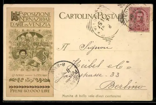 Lithographie Venezia, Esposizone Internazionale D`Arte 1897