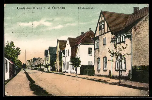 AK Kreuz /Ostbahn, Blick in die Lindenstrasse