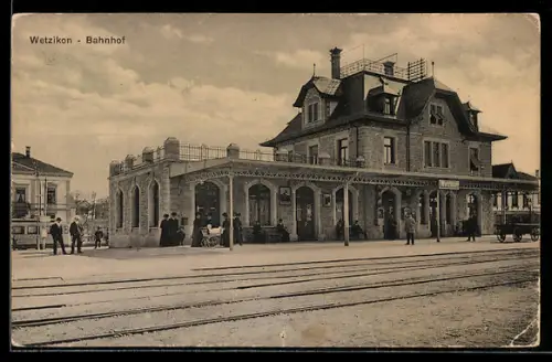 AK Wetzikon, Partie am Bahnhof
