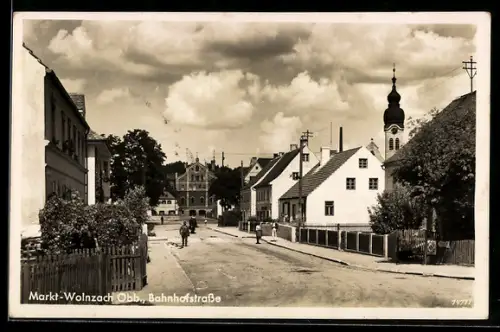 AK Markt-Wolnzach /Obb., In der Bahnhofstrasse