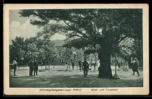 AK Mainz, Offiziersgefangenenlager, Spiel- und Turnplatz