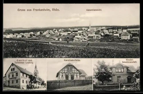 AK Frankenheim / Rhön, Gasthof v. Johannes Ludwig, Kinderbewahranstalt
