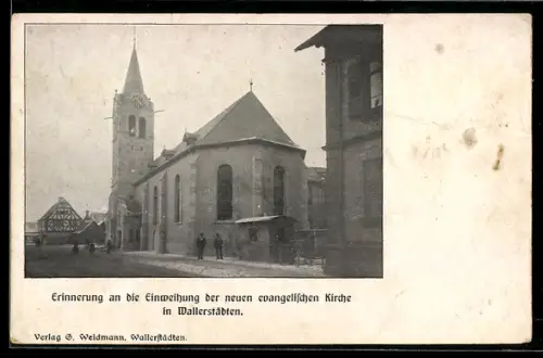 AK Wallerstädten, Evangelische Kirche nach ihrer Einweihung