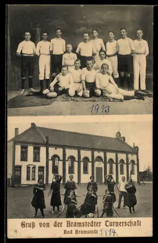 AK Bad Bramstedt, Bramstedter Turnerschaft, Gruppenbilder von Turnern