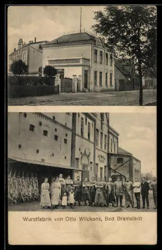 AK Bad Bramstedt, Wurstfabrik von Otto Wilckens