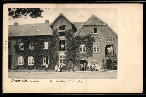 AK Bramstedt /Holstein, Gasthaus O. Paustian`s Wassermühle
