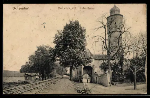 AK Ochsenfurt, Bollwerk mit Taubenturm