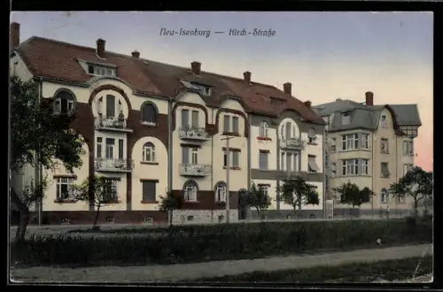 AK Neu-Isenburg, Häuser an der Kirchstrasse