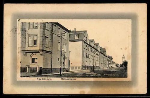 AK Neu-Isenburg, Häuser an der Moltkestrasse