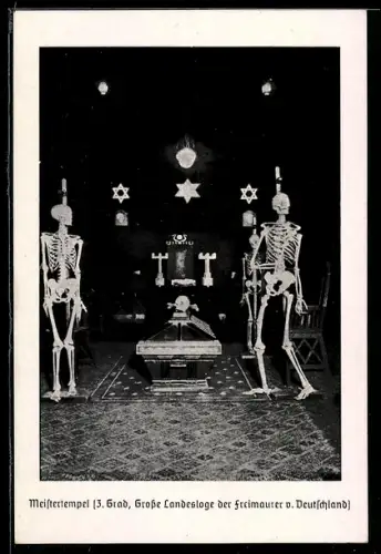 AK Düsseldorf, Freimaurer-Museum, Schadowplatz 10, Meistertempel