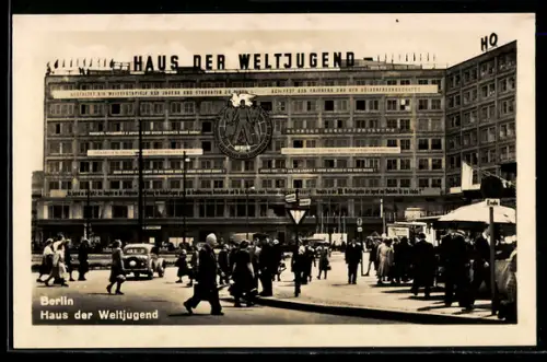AK Berlin, Haus der Weltjugend und HO-Warenhaus am Alexanderplatz