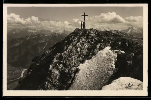 AK Bad Reichenhall, Gipfelkreuz auf der Zwieselspitze