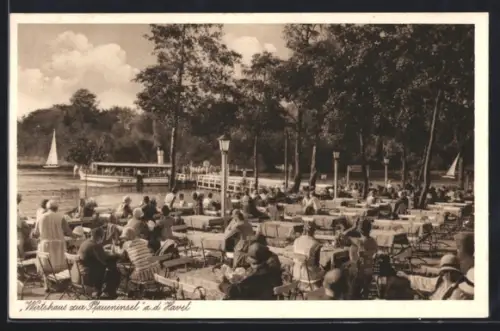 AK Berlin-Wannsee, Gasthaus zur Pfaueninsel