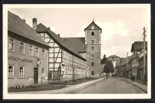 AK Schwarza / Thür., An der Kirche