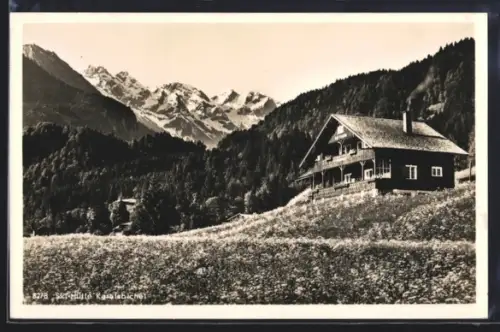 AK Ski-Hütte Karatsbichel /Oberstdorf, Berghütte-Café Gebr. Schedler