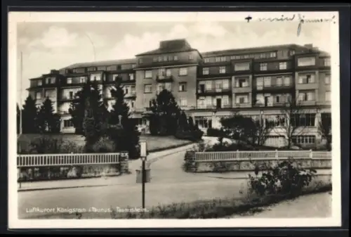 AK Königstein i. Taunus, Taunusheim mit Strassenpartie
