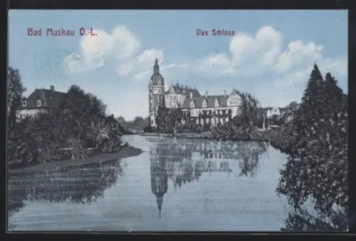 AK Bad Muskau /O.-L., Das Schloss