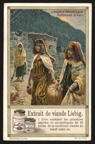 Sammelbild Liebig, L`Algérie Pittoresque, Porteuses d`Eau