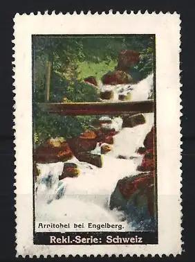 Reklamemarke Arnitohel bei Engelberg, Wasserfall