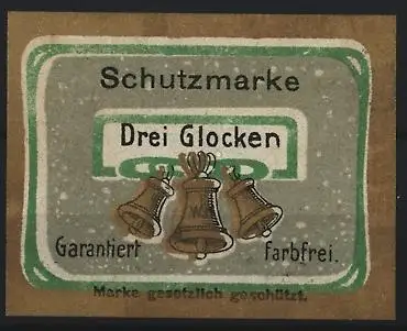 Reklamemarke Drei Glocken, Nudeln und Pasta, Glocken-Symbol