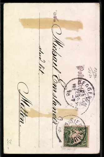 Lithographie Straubing, Stadtturm