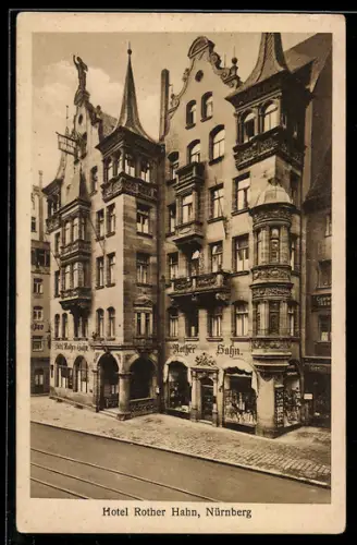 AK Nürnberg, Hotel Rother Hahn, Bes. Friedrich Kautz
