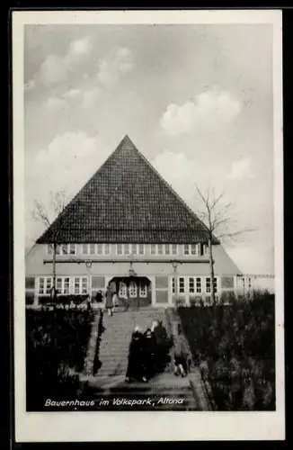 AK Hamburg-Altona, Bauernhaus im Volkspark