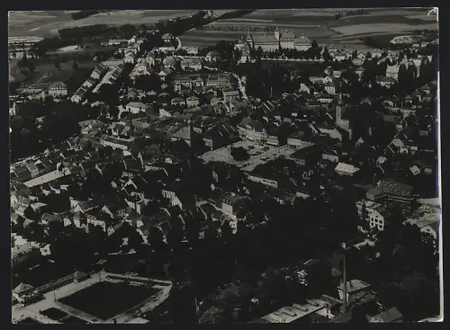 Fotografie Walter Hahn, Dresden, Ansicht Bischofswerda, Blick über den Ort