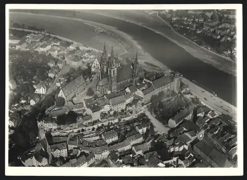 Fotografie Walter Hahn, Dresden, Ansicht Meissen /Elbe, Blick auf den Dom