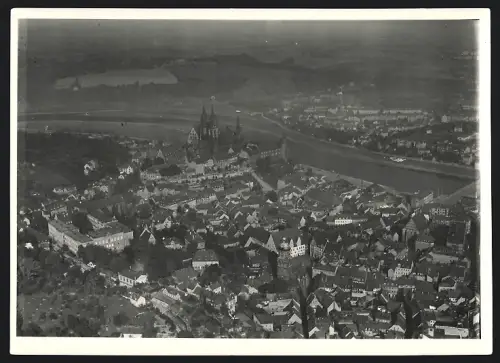 Fotografie Walter Hahn, Dresden, Ansicht Meissen /Elbe, Ortsansicht mit Dom