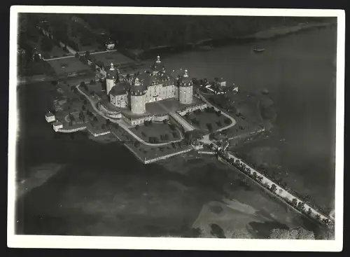 Fotografie Walter Hahn, Dresden, Ansicht Moritzburg, Blick auf Schloss Moritzburg