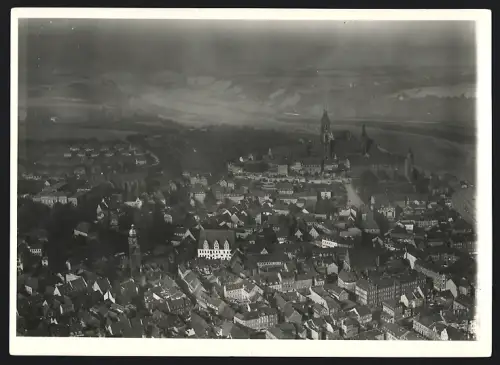 Fotografie Walter Hahn, Dresden, Ansicht Meissen /Elbe, Blick zum Dom mit der Elbe