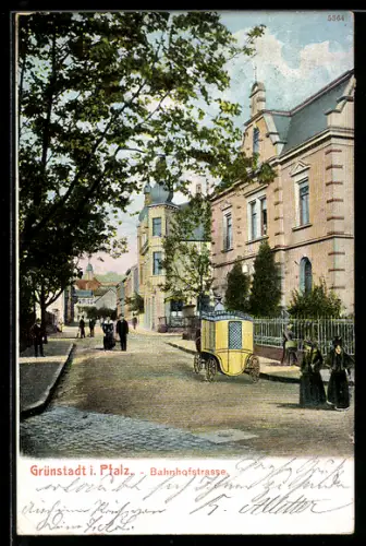 AK Grünstadt i. Pfalz, Bahnhofstrasse